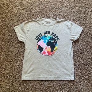 love the earth back shirt